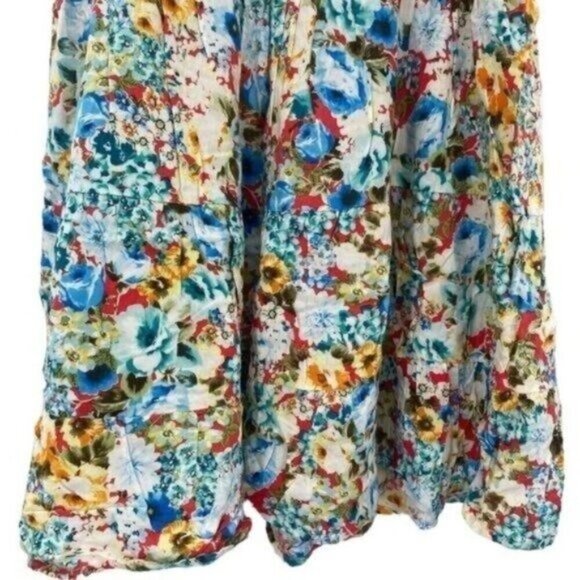 Oboe Women's Floral Mini Dress Size Large - Picture 12 of 14